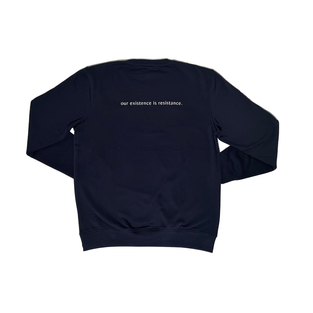 Discipline Oversized Crewneck- Navy