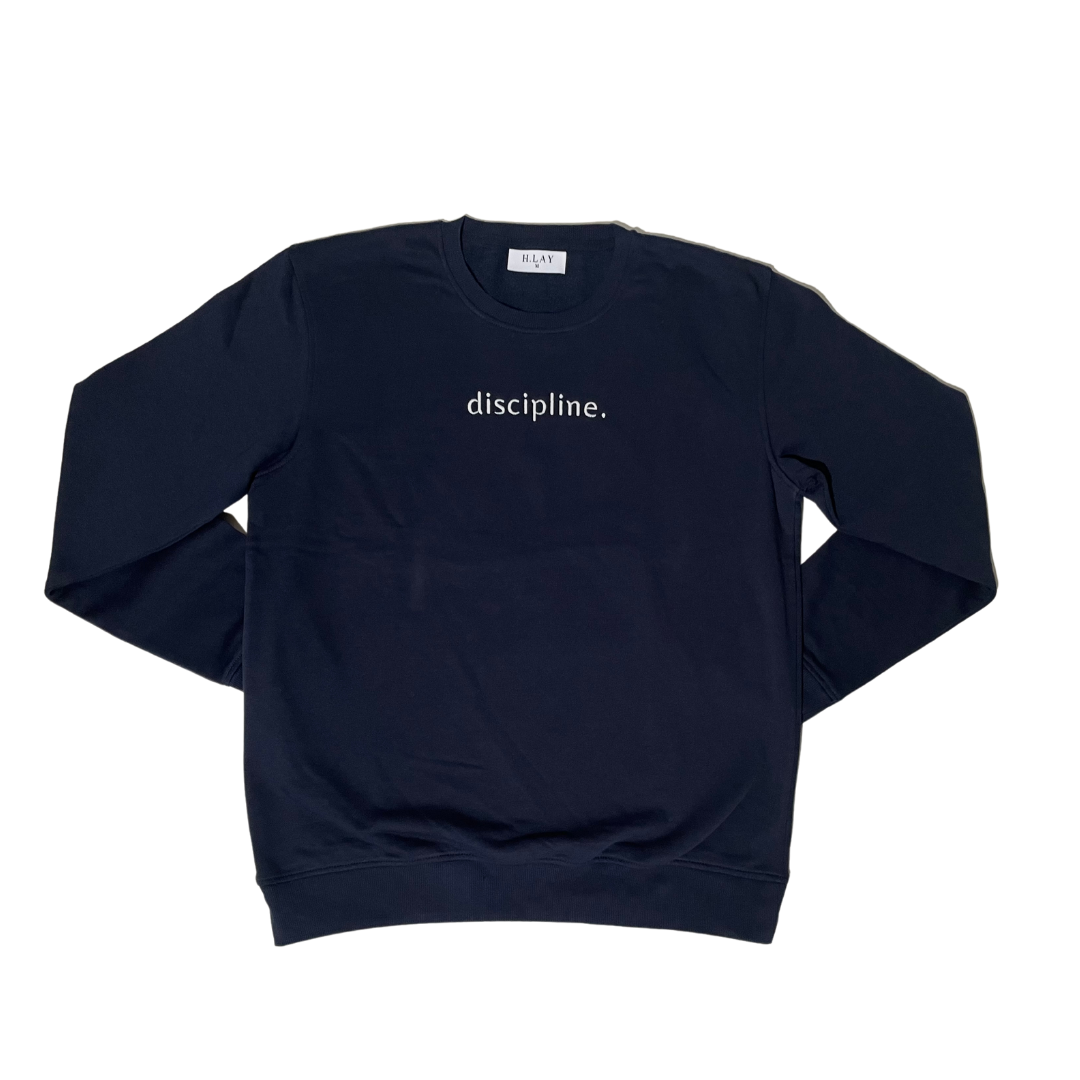 Discipline Oversized Crewneck- Navy